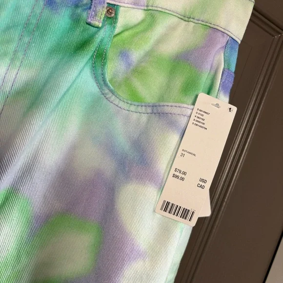BDG by Urban Outfitters Cowboy Jeans Watercolor Floral Tie-Dye High Rise 31 - Picture 8 of 16